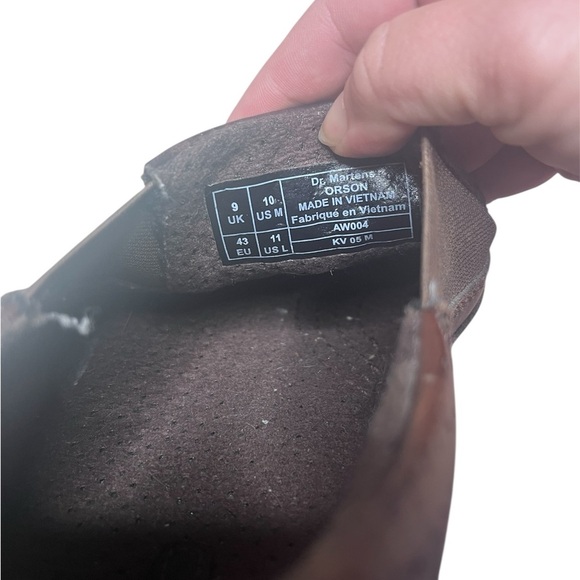 Dr. Marten’s Orson Men's Brown Leather Slip-On Shoes Size 10 - Picture 6 of 7